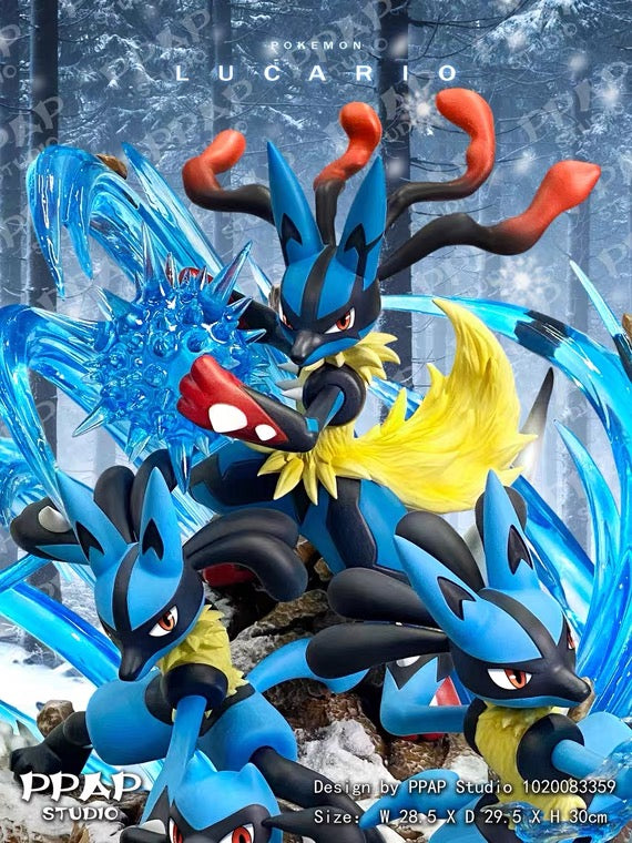 〖Sold Out〗Pokemon Lucario family Model Statue Resin - PPAP Studio