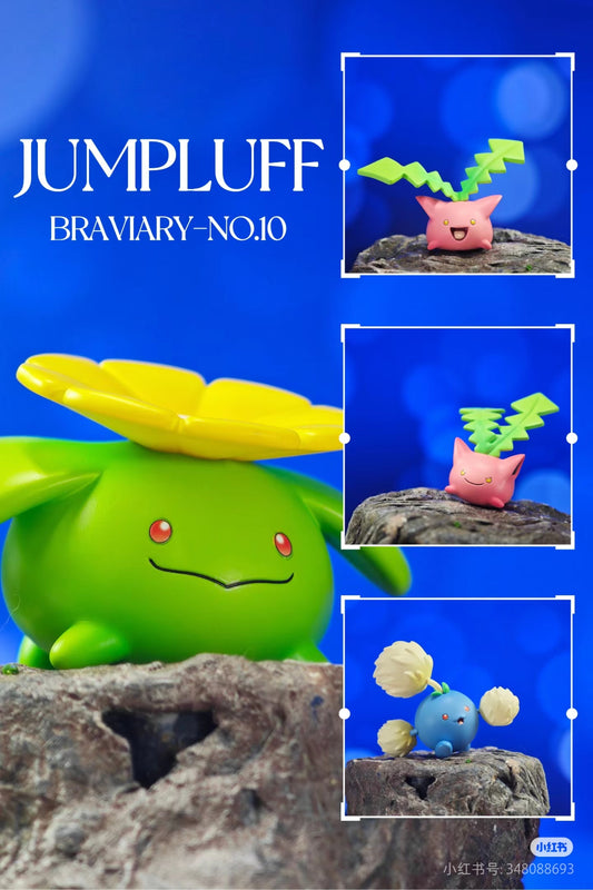 〖 In Stock〗Pokemon Scale World Jumpluff Hoppip Skiploom #187 #188 #189 1:20 - Braviary Studio