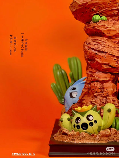 〖In Stock〗Pokemon Tyranitar Family Model Statue Resin - PC House Studio