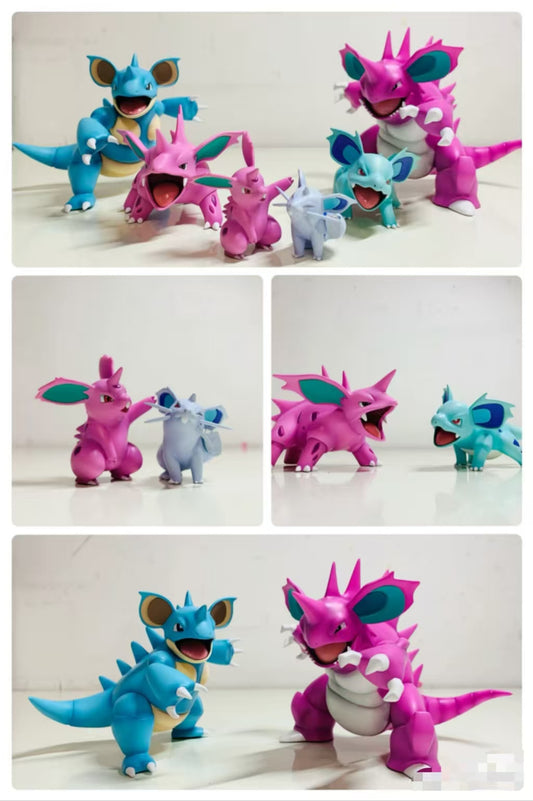 〖 In Stock〗Pokemon Scale World Nidoran♂ Nidorino Nidoking #032 #033 #034 1:20  - Mega Studio