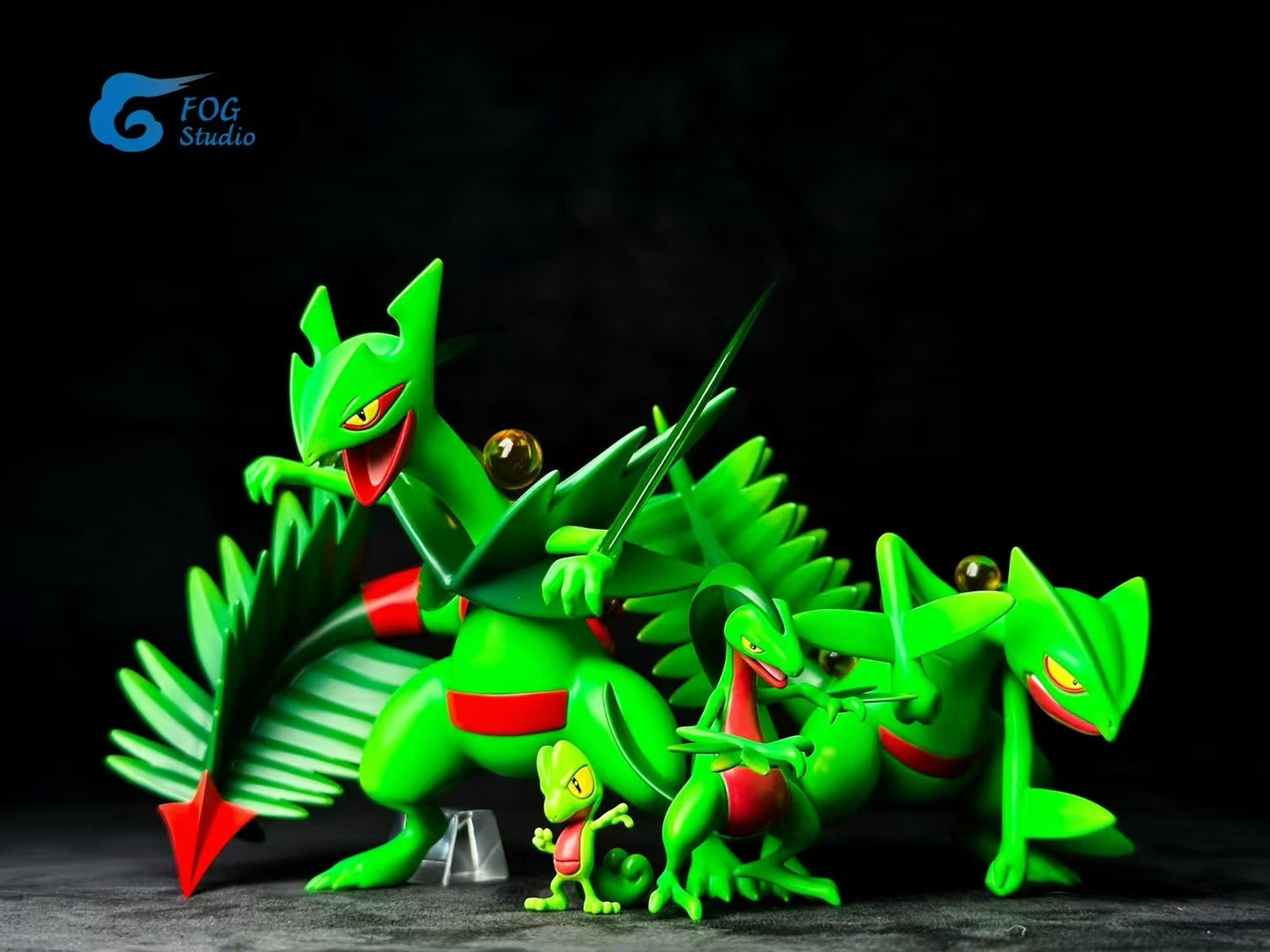 〖  Pre-order〗Pokemon Scale World Treecko Grovyle Sceptile Mega Sceptile #252  #253 #254 1:20 - FOG Studio