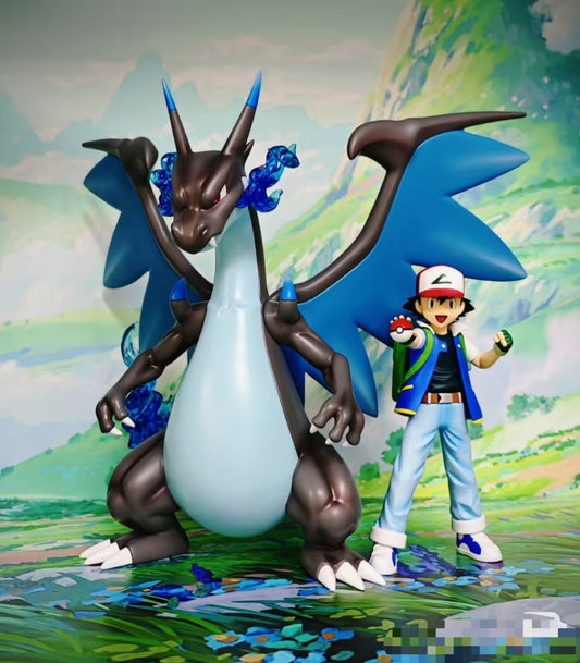 〖In Stock〗Pokemon Scale World Mega Charizard X & Mega Charizard Y 1:10 #006 - HH Studio