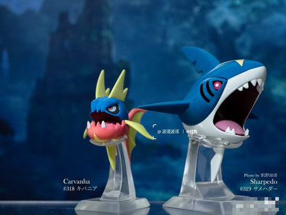 〖In Stock〗Pokemon Scale World Carvanha Sharpedo Mega Sharpedo #318 #319 1:20 - Pika Studio