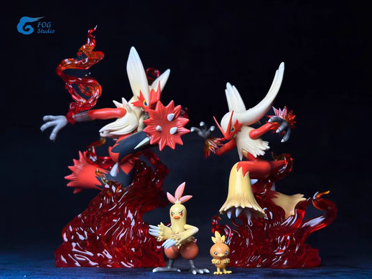 〖  Pre-order〗Pokemon Scale World Torchic Combusken Blaziken Mega Blaziken #255  #256 #257 1:20 - FOG Studio