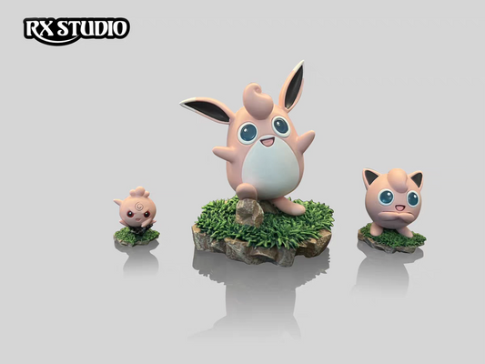 〖In Stock〗Pokemon Scale World Jigglypuff Wigglytuff Igglybuff #039 #040 #174 1:20 - RX Studio