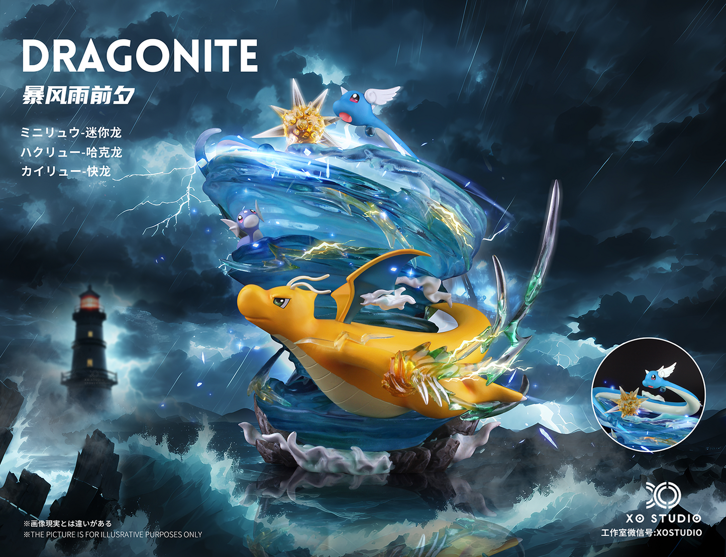 〖Sold Out〗Pokemon Scale World Dratini Dragonair Dragonite #147 #148 #149 1:20 - XO Studio