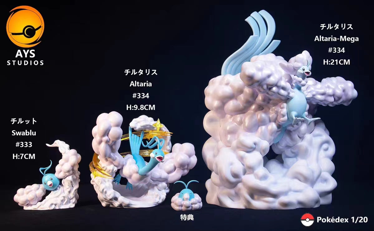 〖Make Up The Balance〗Pokemon Scale World Swablu Altaria Mega Altaria #333 #334 1:20  - AYS Studio