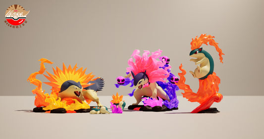 〖Sold Out〗Pokemon Scale World Cyndaquil Quilava Typhlosion Hisui Typhlosion #155 #156 #157 1:20  - Mega Studio