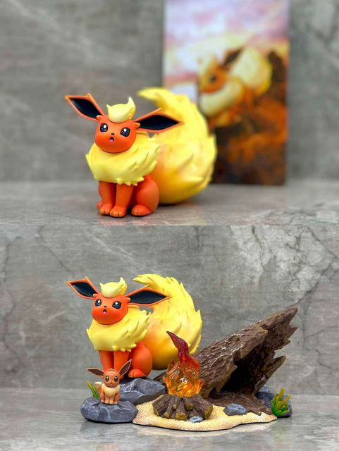 〖Sold Out〗Pokemon Scale World Eevee Flareon #133 #136 1:20 - MH Studio