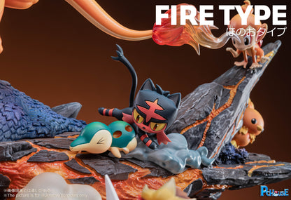 〖Sold Out〗Pokemon Type Series 06 Fire Type Model Statue Resin - PC House Studio