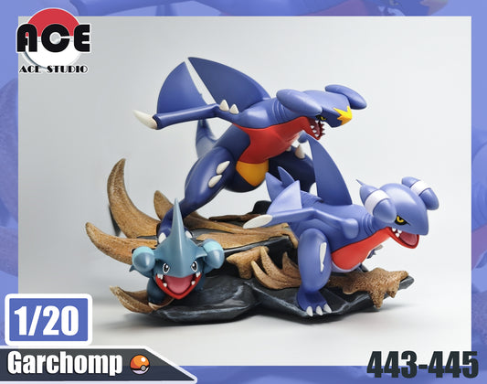 〖 Order Saels〗Pokemon Scale World Gible Gabite Garchomp #443 #444 #445 1:20 - ACE  Studio