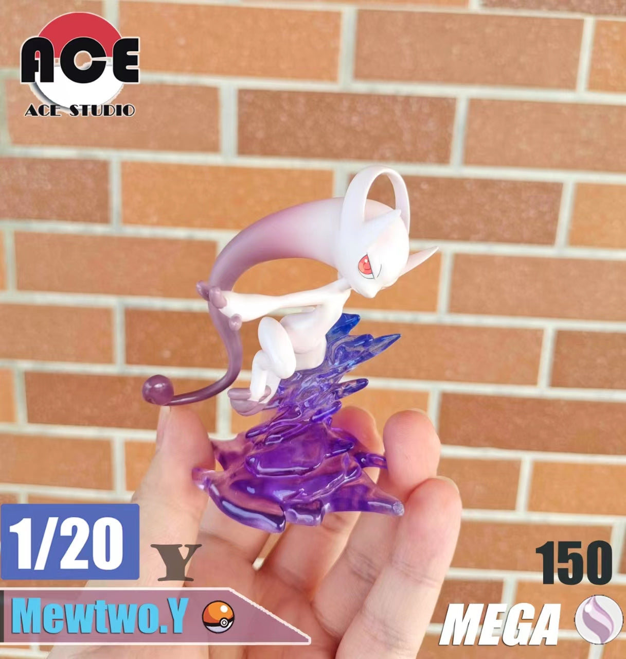 〖 Order Sales〗Pokemon Scale World  Mega Mewtwo X &  Mega Mewtwo Y #150 1:20  - ACE Studio