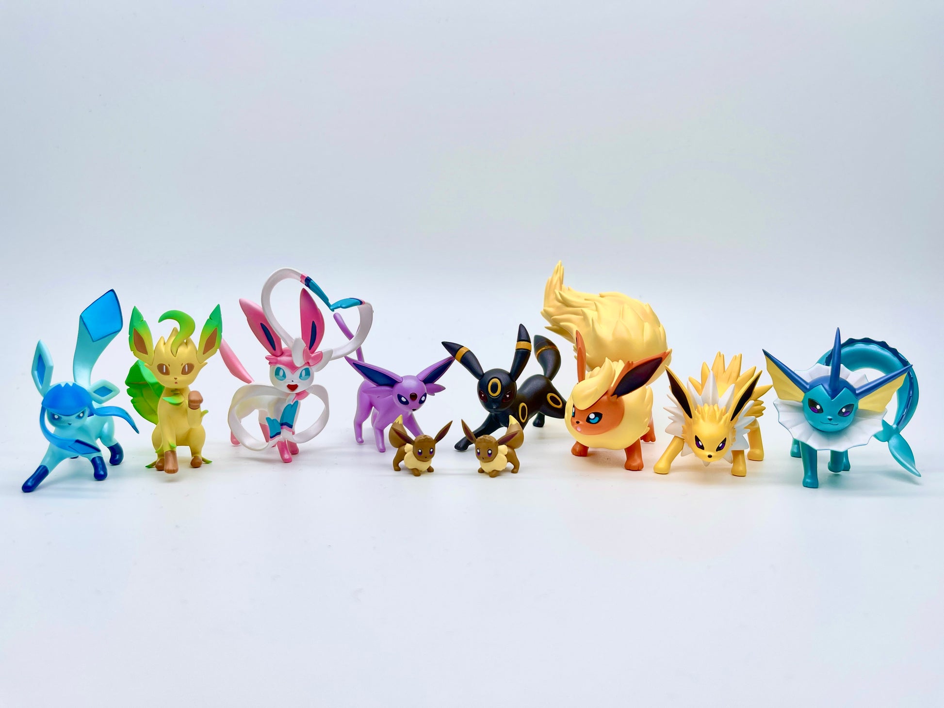 Pokemon Eevee Family Figure Toys Model Collection Eevee Action