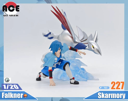 〖Order Sales〗Pokemon Scale World Master of Gymnasium Series Falkner&Skarmory 1:20 - ACE Studio