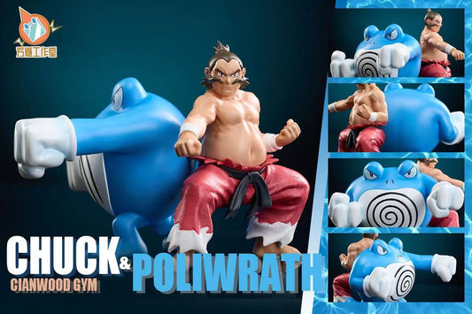 〖In Stock〗Pokemon Scale World Chuck&Poliwrath 1:20  - FT Studio