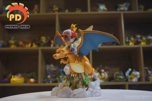 〖Pre-order〗Pokémon Ash&Charizard Model Statue Resin  - PD Studio