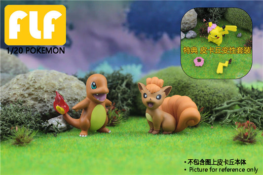 〖In Stock〗Pokemon Scale World Charmander Pikachu Vulpix  #004 #025 #037 # 1:20 - FLF Studio