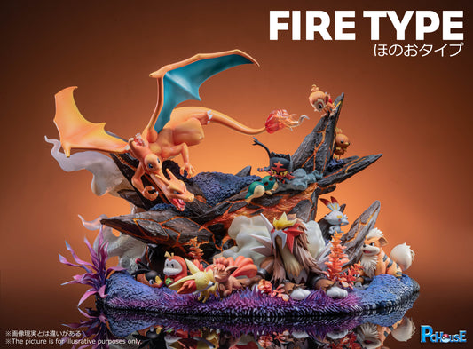 〖Sold Out〗Pokemon Type Series 06 Fire Type Model Statue Resin - PC House Studio