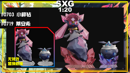 〖Make Up The Balance〗Pokemon Scale World Carbink Diancie #703 #719 1:20 - SXG Studio