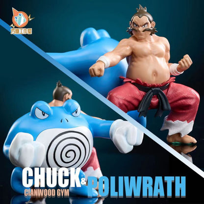 〖Pre-order〗Pokemon Scale World Chuck&Poliwrath 1:20  - FT Studio