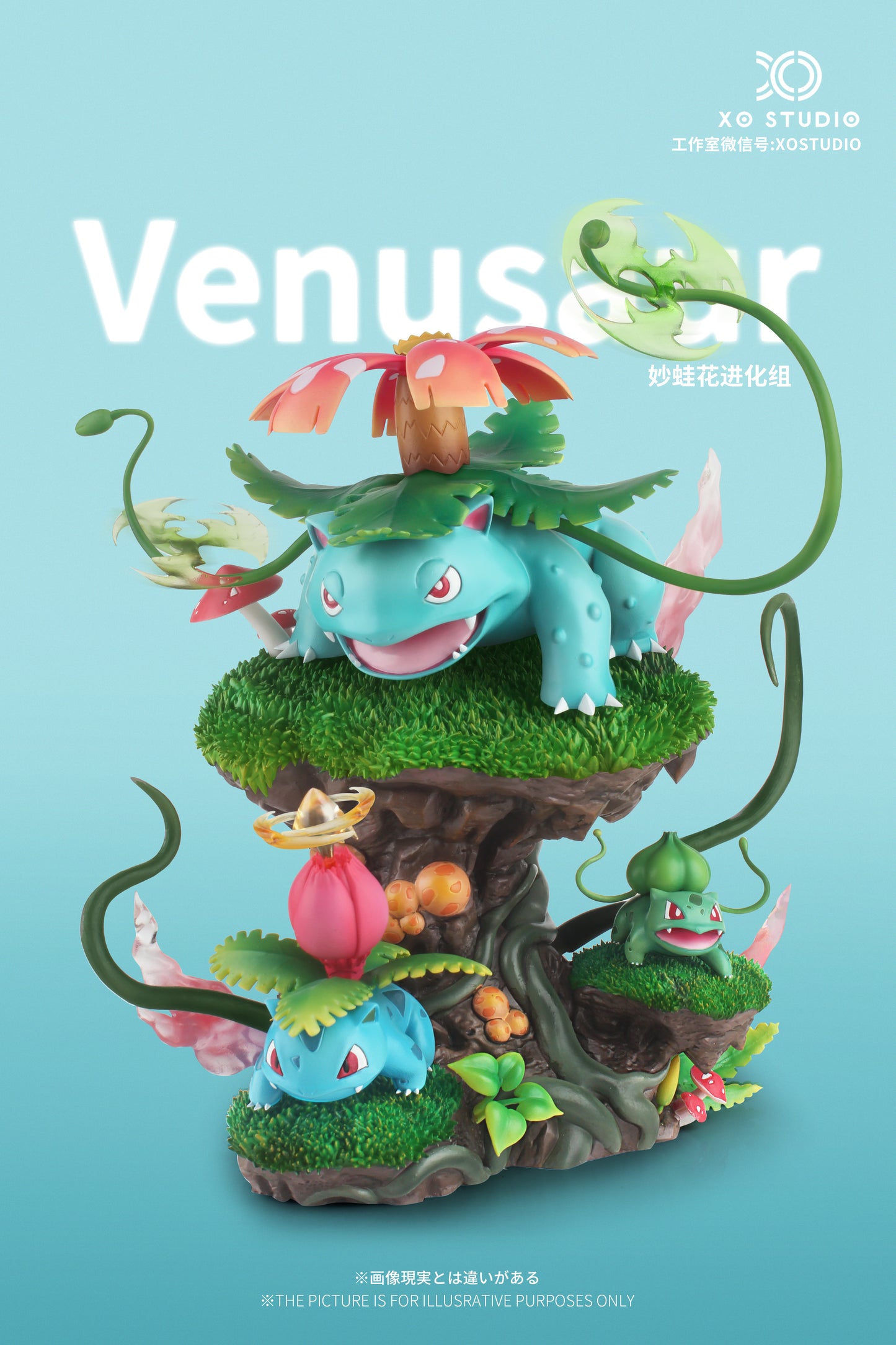 〖 Sold Out〗Pokemon Scale World Bulbasaur Ivysaur Venusaur #001 #002 #003 1:20 - XO Studio