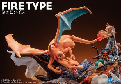 〖Sold Out〗Pokemon Type Series 06 Fire Type Model Statue Resin - PC House Studio