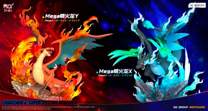 〖 Pre-order〗Pokemon Scale World Mega Charizard X & Mega Charizard Y 1:20 #006 - DaiDai Studio