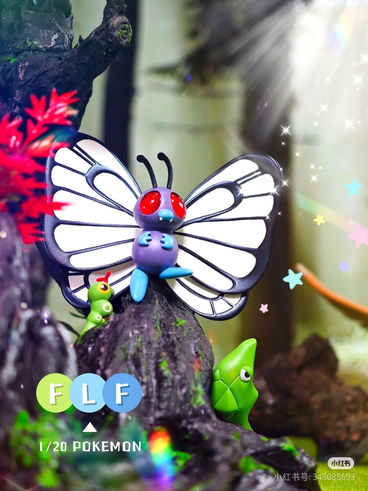 〖Make Up The Balance〗Pokemon Scale World Caterpie Metapod Butterfree #010 #011 #012 1:20 - FLF Studio