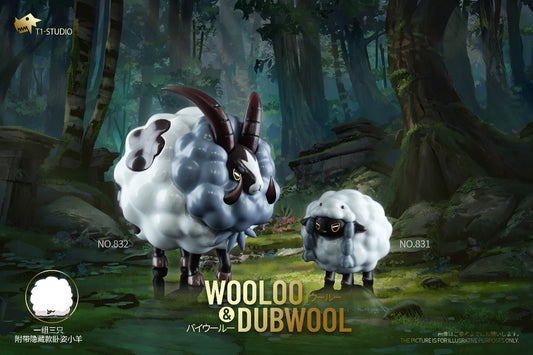 〖Sold Out〗Pokemon Scale World Wooloo Dubwool #831 #832 1:20 -T1 Studio