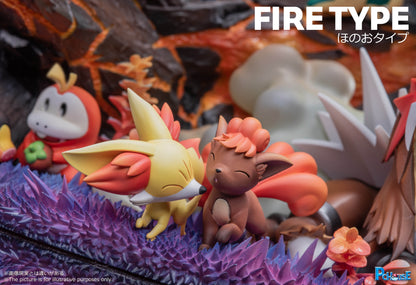 〖Sold Out〗Pokemon Type Series 06 Fire Type Model Statue Resin - PC House Studio