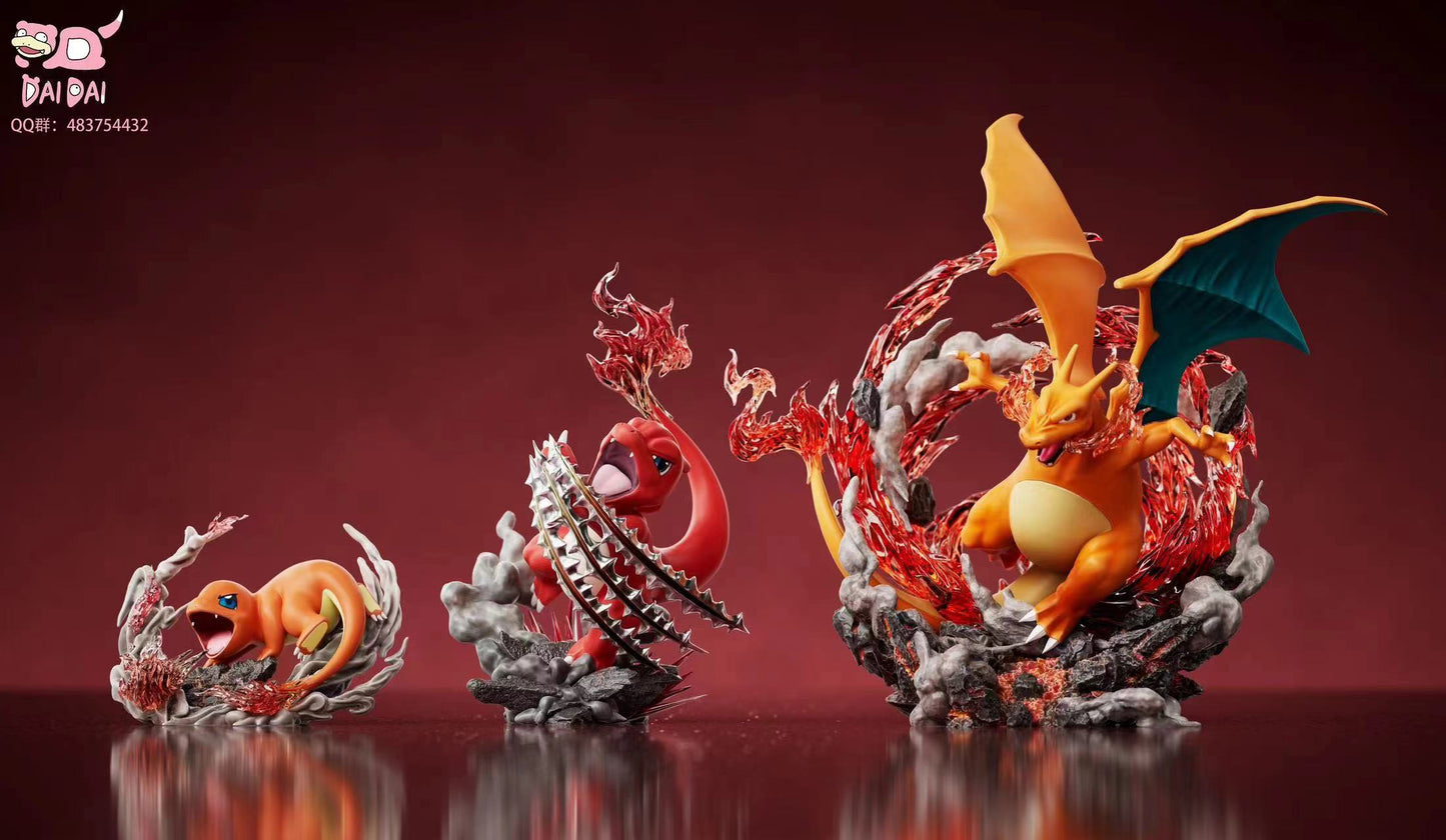 〖 Sold Out〗Pokemon Scale World Charmander Charmeleon Charizard 1:20 #004 #005 #006 - DAI DAI Studio