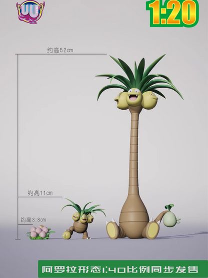 〖 Pre-order〗Pokemon Scale World Exeggcute Exeggutor Alola Exeggutor  #102 #103  1:20 1:40 - UU Studio