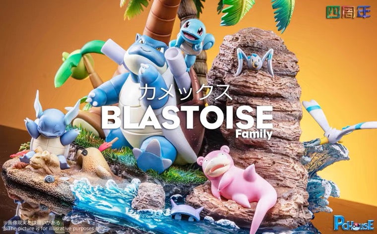 〖Sold Out〗Pokemon Blastoise Family Model Statue Resin - PC House Studio