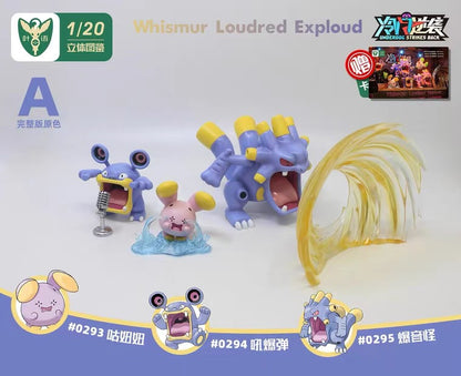 〖Make Up The Balance〗Pokemon Scale World Whismur Loudred Exploud	#293 #294 295 1:20  - Yeyu Studio