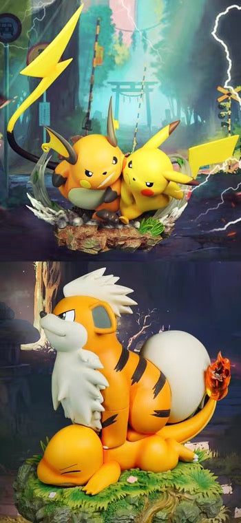 〖Pre-order〗Pokémon Peripheral Products Playful Series Pikachu& Raichu Growlithe& Charmander - WASP Studio