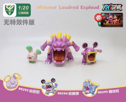 〖Make Up The Balance〗Pokemon Scale World Whismur Loudred Exploud	#293 #294 295 1:20  - Yeyu Studio