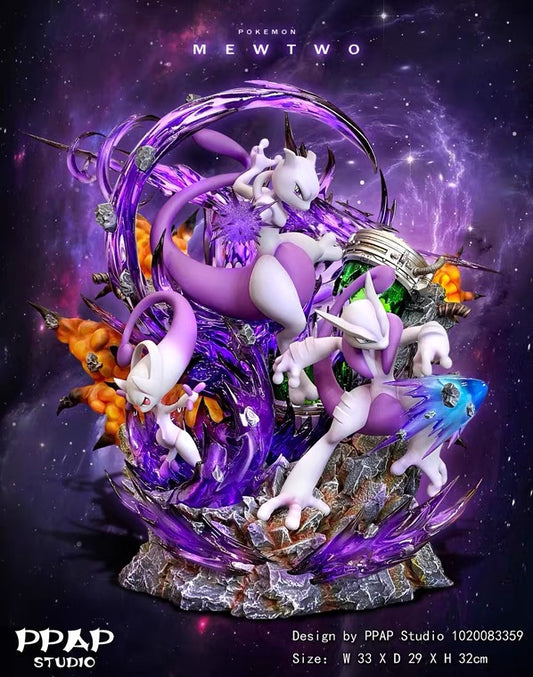 〖Sold Out〗Pokemon Mewtwo family Model Statue Resin - PPAP Studio