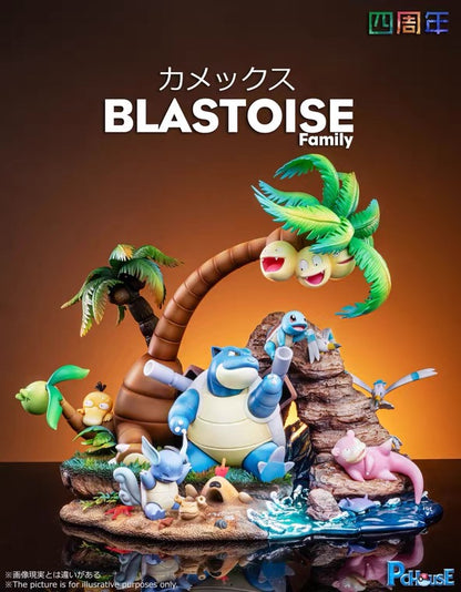 〖Sold Out〗Pokemon Blastoise Family Model Statue Resin - PC House Studio