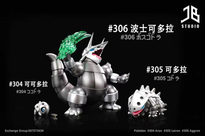 〖Sold Out〗Pokemon Scale World Aron Lairon Aggron Mega Aggron #304 #305 #306 1:20 - JB Studio