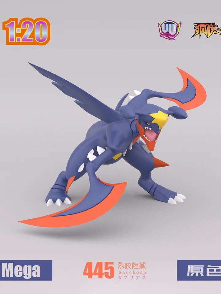 〖Make Up The Balance〗Pokemon Scale World Gible Gabite Garchomp Mega Garchomp #443 #444 1:20 - UU Studio