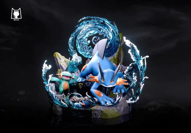 〖Pre-order〗 Pokemon Swampert Family Model Statue Resin - Miko Studio