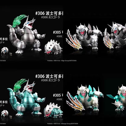 〖Sold Out〗Pokemon Scale World Aron Lairon Aggron Mega Aggron #304 #305 #306 1:20 - JB Studio