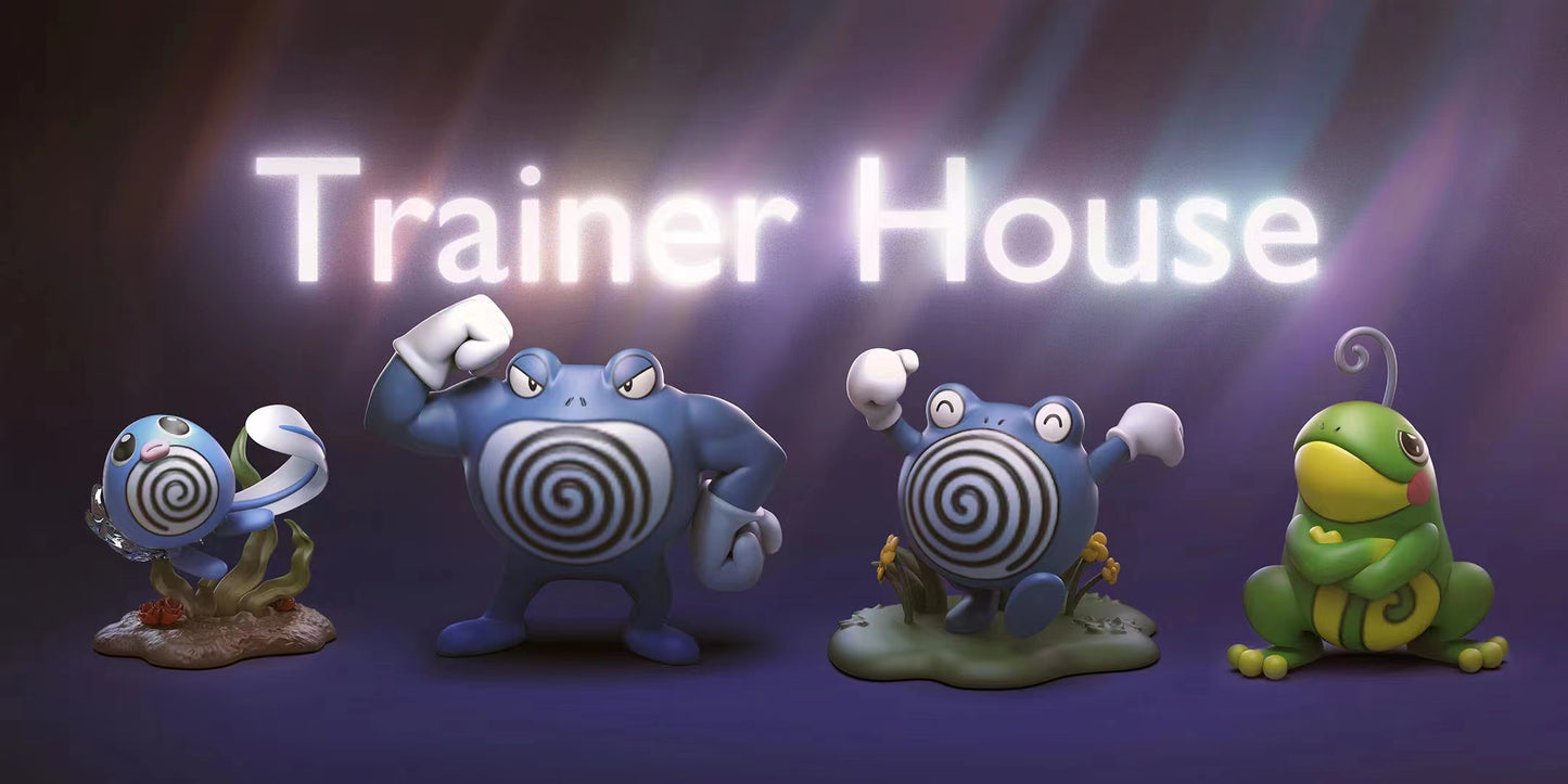 〖Sold Out〗Pokemon Scale World Poliwag Poliwhirl Poliwrath Politoed #060 #061 #062 #186 1:20 - Trainer House Studio