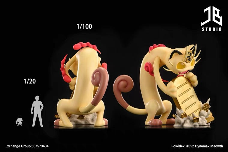 〖Sold Out〗Pokemon Scale World Dynamax Meowth #052 1:100  - JB Studio