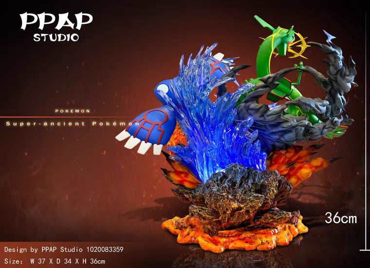 〖In Stock〗Pokemon Kyogre Groudon Rayquaza Model Statue Resin - PPAP Studio