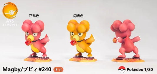 〖Sold Out〗Pokemon Scale World Magby Magmar Magmortar #240 #126 #467 1:20 - AYS Studio