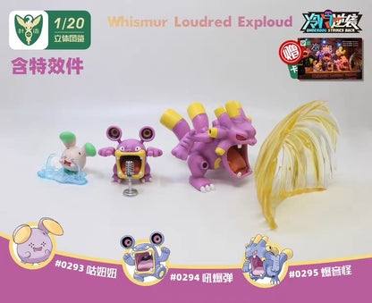 〖Make Up The Balance〗Pokemon Scale World Whismur Loudred Exploud	#293 #294 295 1:20  - Yeyu Studio