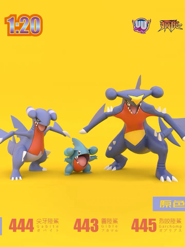 〖Make Up The Balance〗Pokemon Scale World Gible Gabite Garchomp Mega Garchomp #443 #444 1:20 - UU Studio