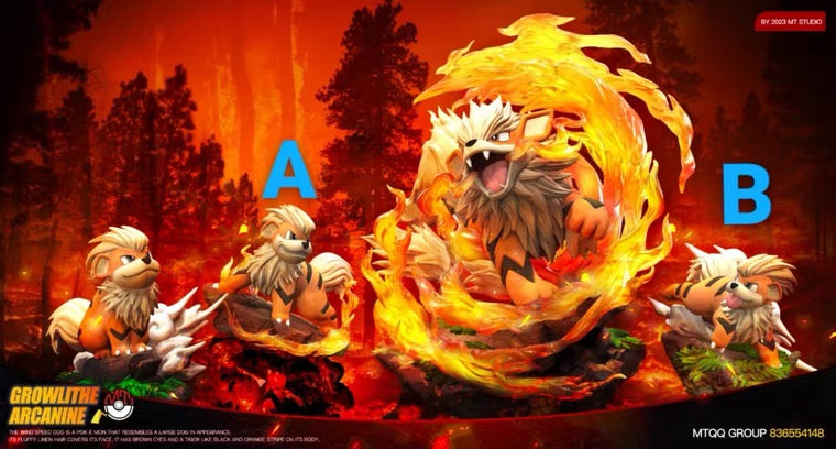 〖Sold Out〗Pokemon Scale World Growlithe Arcanine #058 #059 1:20 - MT Studio