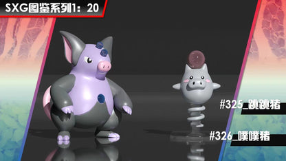 〖Make Up The Balance〗Pokemon Scale World Spoink Grumpig #325 #326 1:20 - SXG Studio